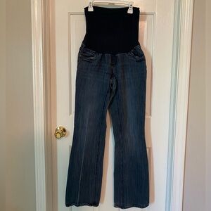 Boot Cut Maternity Jeans with Full Belly Panel
